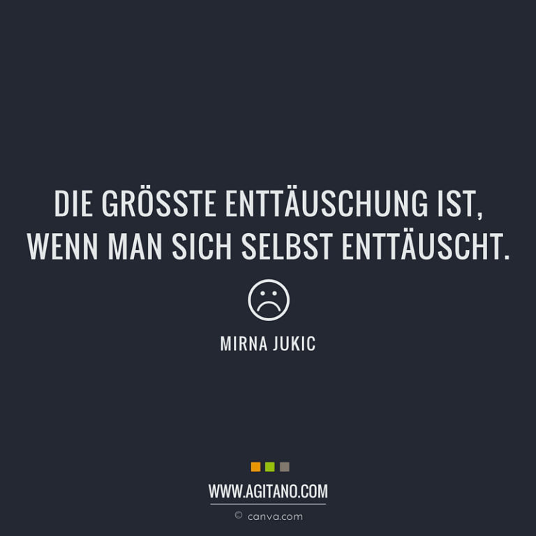 Mirna Jukic Die größte Enttäuschung ist, AGITANO